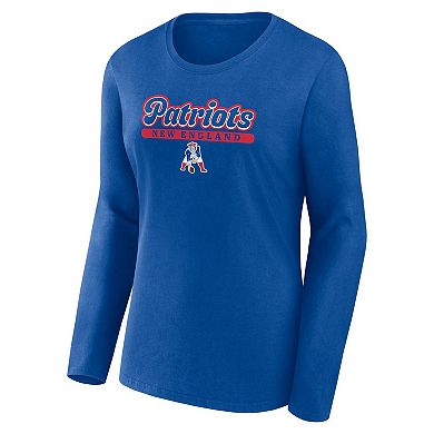 Women's Fanatics Branded Royal New England Patriots Next Long Sleeve T-Shirt