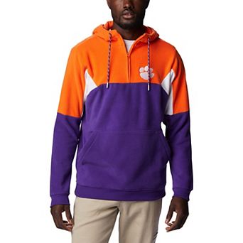Men's Columbia Purple Clemson Tigers Lodge Quarter-Zip Hoodie