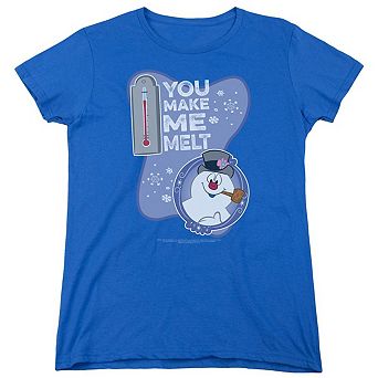 Frosty The Snowman Melt Short Sleeve Womens T-shirt