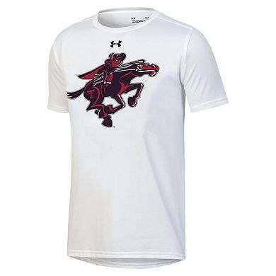 Youth Under Armour White Texas Tech Red Raiders Gameday Oversized Logo Performance T-Shirt