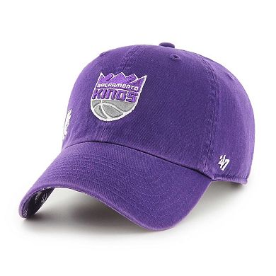 Women's '47 Purple Sacramento Kings Confetti Undervisor Clean Up Adjustable Hat