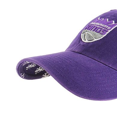 Women's '47 Purple Sacramento Kings Confetti Undervisor Clean Up Adjustable Hat