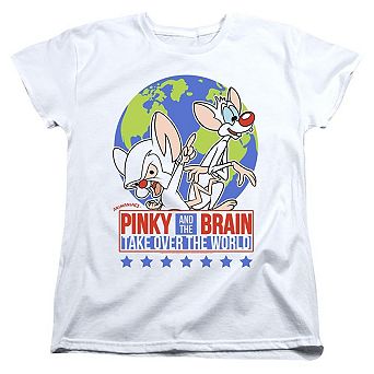Pinky And The Brain Campaign Short Sleeve Women´s T-Shirt