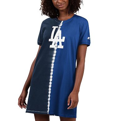 Women's Starter Navy/Royal Los Angeles Dodgers Ace Tie-Dye Sneaker Dress