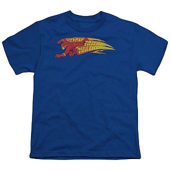 Dc Comics Flash Fastest Man Alive Short Sleeve Youth T-shirt