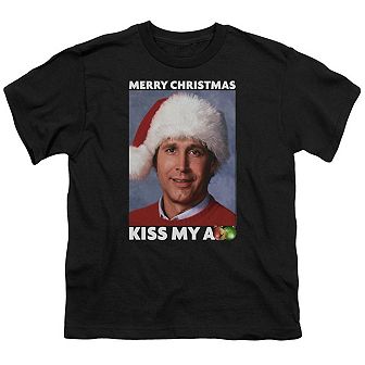 Christmas Vacation Merry Kiss Short Sleeve Youth T-shirt