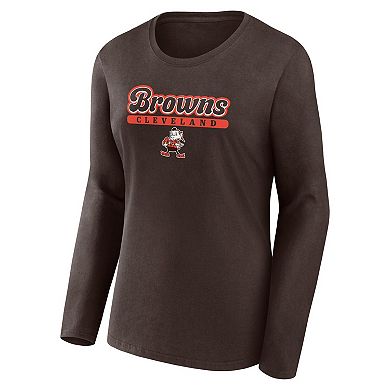 Women's Fanatics Branded Brown Cleveland Browns Next Long Sleeve T-Shirt