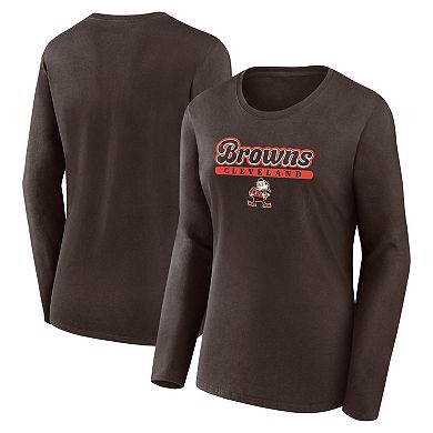 Women's Fanatics Branded Brown Cleveland Browns Next Long Sleeve T-Shirt