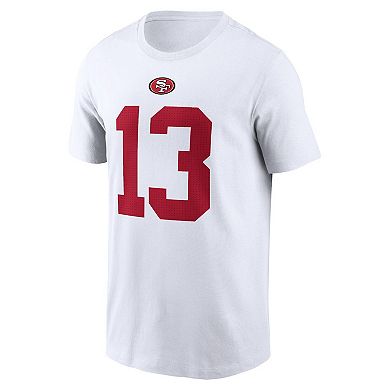 Men's Nike Brock Purdy White San Francisco 49ers Player Name & Number T ...