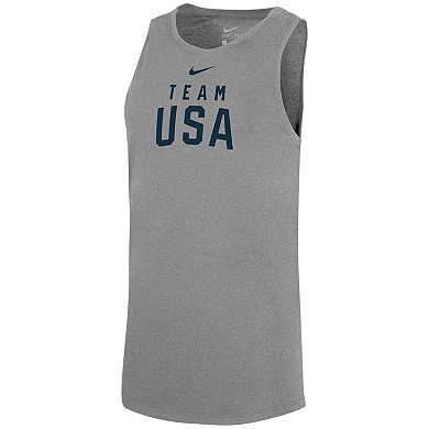 Women's Nike Gray Team USA Tomboy Performance Tank Top