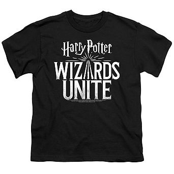 Harry Potter Wizards Unite Wizards Unite Logo Short Sleeve Youth T-shirt