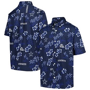 Youth Reyn Spooner Navy Dallas Cowboys Button-Down Short Sleeve Shirt