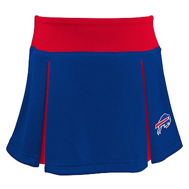 Girls Preschool Royal Buffalo Bills Spirit Cheerleader Two-Piece Set with Bloomers