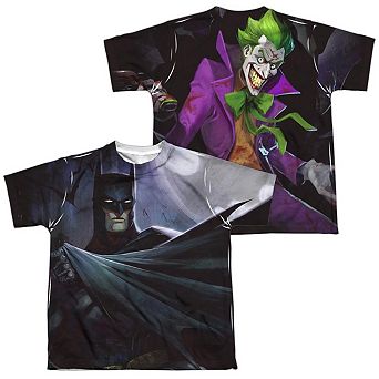 Infinite Crisis Batman Vs Joker Short Sleeve Youth Poly Crew T-shirt
