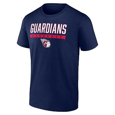 Men's Fanatics Branded Navy Cleveland Guardians Power Hit T-Shirt