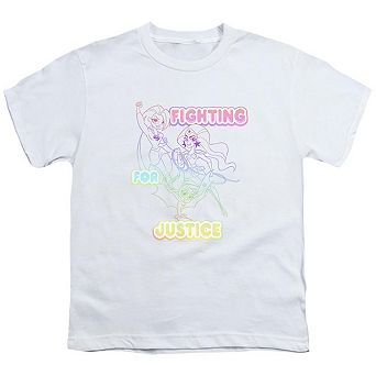 Dc Comics Superhero Girls Fighting For Justice Short Sleeve Youth T-shirt