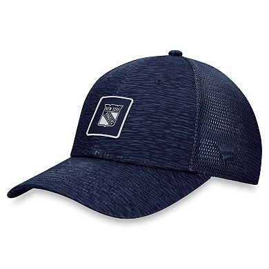 Men's Fanatics Branded  Navy New York Rangers Authentic Pro Road Trucker Adjustable Hat