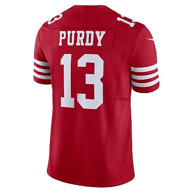 Men's Nike Brock Purdy Scarlet San Francisco 49ers Vapor F.U.S.E ...