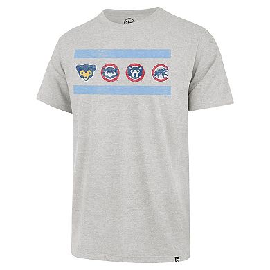 Men's '47 Gray Chicago Cubs Regional Franklin T-Shirt