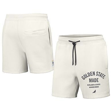 Men's NBA x Staple Cream Golden State Warriors Heavyweight Fleece Shorts