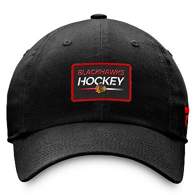Men's Fanatics Branded Black Chicago Blackhawks Authentic Pro Prime Adjustable Hat