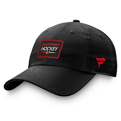 Men's Fanatics Branded Black Chicago Blackhawks Authentic Pro Prime Adjustable Hat