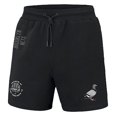 Men's NBA x Staple Black Brooklyn Nets Home Team Shorts