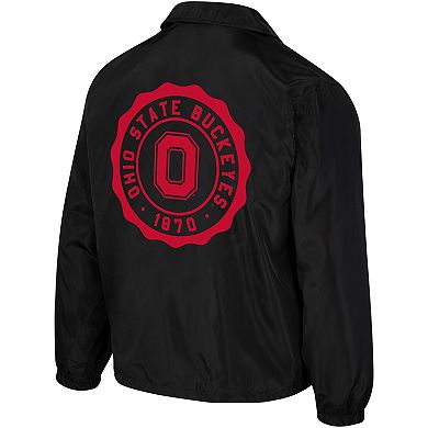 Women's The Wild Collective Black Ohio State Buckeyes 2023 Coaches Full-Snap Jacket