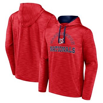 Men's Fanatics Branded Red Washington Nationals Seven Games Pullover Hoodie