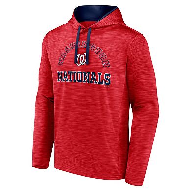 Men's Fanatics Branded Red Washington Nationals Seven Games Pullover Hoodie