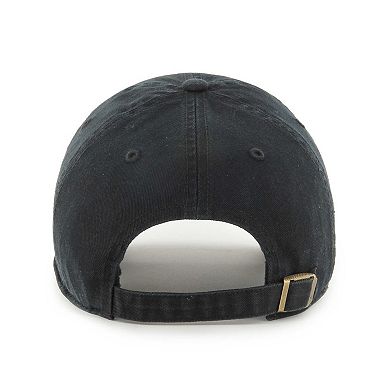 Women's '47 Black Utah Jazz Confetti Undervisor Clean Up Adjustable Hat