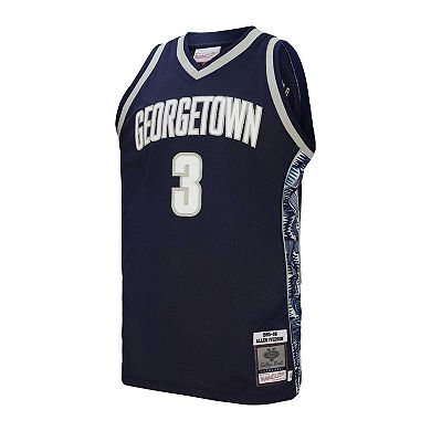 Men's Mitchell & Ness Allen Iverson Navy Georgetown Hoyas 1995-96 Authentic Jersey