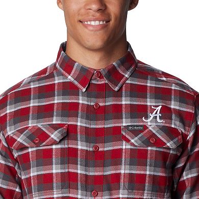 Columbia Crimson Alabama Crimson Tide Flare Gun Flannel Long Sleeve Shirt