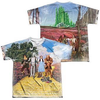 Wizard Of Oz On The Road Short Sleeve Youth Poly Crew T-shirt