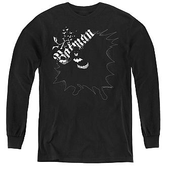 Batman Darkness Youth Long Sleeve T-shirt