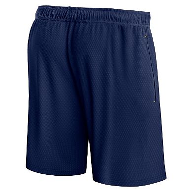 Men's Fanatics Branded Navy Indiana Pacers Post Up Mesh Shorts