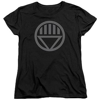 Green Lantern Grey Emblem Short Sleeve Womens T-shirt