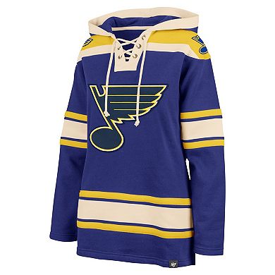 Women's '47 Blue St. Louis Blues Superior Lacer Pullover Hoodie