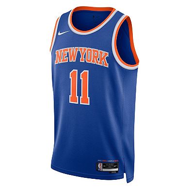 Unisex Nike Jalen Brunson Blue New York Knicks Swingman Jersey - Icon Edition