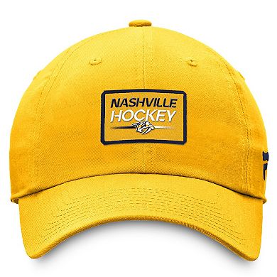 Men's Fanatics Branded Gold Nashville Predators Authentic Pro Prime Adjustable Hat