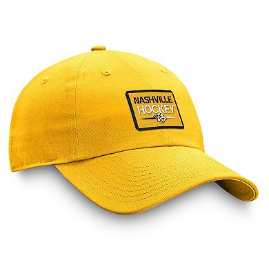 Men's Fanatics Branded Gold Nashville Predators Authentic Pro Prime Adjustable Hat