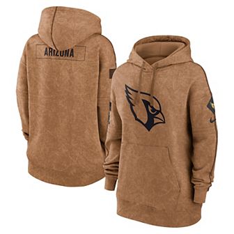 Women's Nike Brown Arizona Cardinals Salute To Service Pullover Hoodie