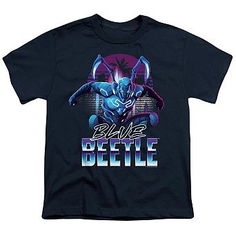 Blue Beetle City Protector Short Sleeve Youth T-shirt
