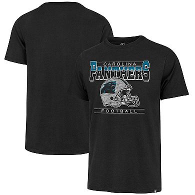 Men's '47 Black Carolina Panthers Time Lock Franklin T-Shirt