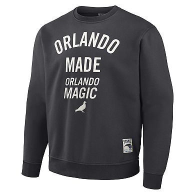 Men's NBA x Staple Anthracite Orlando Magic Plush Pullover Sweatshirt