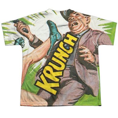 Batman Classic Tv Fighting Back Short Sleeve Youth Poly Crew T-shirt