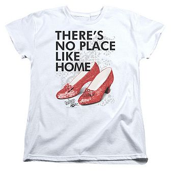 Wizard Of Oz No Place Like Home Short Sleeve Womens T-shirt