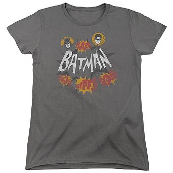 Batman Classic Tv Sound Effects Short Sleeve Womens T-shirt