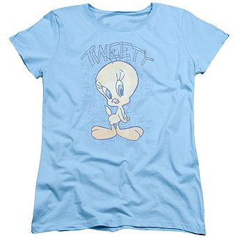 Looney Tunes Tweety Fade Short Sleeve Womens T-shirt