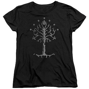 Lord Of The Rings Tree Of Gondor Short Sleeve Womens T-shirt